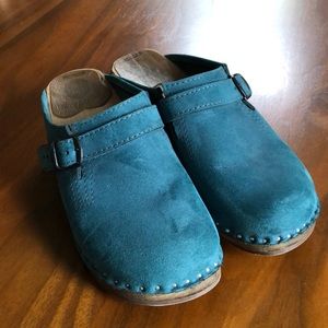 Troentorp teal-blue clogs size 36